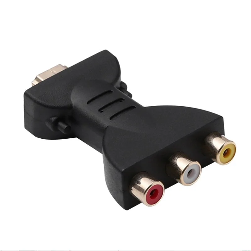 HDMI to 3RCA Red Yellow White Lotus Head Converter HDMI to AV Converter 3RCA Adapter