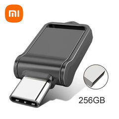 محرك أقراص فلاش USB Type-c 2 في 1 من شاومي بسعة 2 تيرابايت 3.2 بوصة، نقل عالي السرعة، قرص معدني مقاوم للماء، عالمي للهواتف المحمولة والكمبيوتر