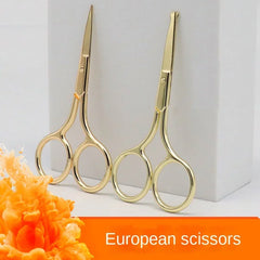 1pc European-style Makeup Scissors 9CM Compact Stainless Steel Small Professional Eyebrow Nose Hair Cut Manicure Nail Tools