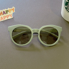 2023 New Kids Cute Checker Panel Color Round UV400 Sunglasses Baby Girls Outdoor Sun Protection Sunglasses Children Sun Glasses