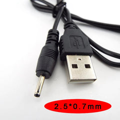موصل كابل تمديد طاقة تيار مستمر 5 فولت من USB إلى DC 3.5*1.35 مم 2.0*0.6 مم 2.5*0.7 مم 4.0*1.7 مم 5.5*2.1 مم 5.5*2.5 مم