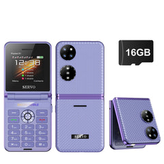 هاتف محمول SERVO Pocket S1 بأربع بطاقات SIM قابل للطي، اتصال سريع، GSM، صوت سحري، مصباح يدوي، تسجيل مكالمات، MP4، FM، نسيج، هواتف خلوية