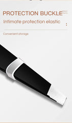 CNK  Wholesale Stainless Steel Black Eyebrow Tweezer with Slant and Flat Point Beauty Tools for Eyebrows & Ingrown Hair Removal