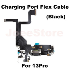 Charging Port Flex Cable for iPhone 11 12 13 14 Pro Max Mini X XS XR USB Charger Dock Connector With Microphone Ribbon Repair