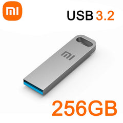 محرك أقراص فلاش USB 3.2 فائق السرعة من شاومي بسعة 2 تيرابايت، محرك أقراص USB صغير معدني، محرك أقراص USB من النوع C، قرص مقاوم للماء، محرك أقراص SSD U