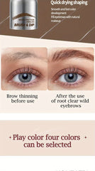 1 PC 3D Eyebrow Gel Dyeing Cream with Brush Long-lasting Air-cushion Dye Brows Tint Long-lasting Natural Makeup Eyebrow Enhancer