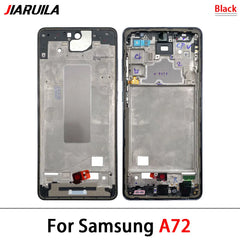 NEW For Samsung A33 A52 A52S A72 A52 5G A54 A73 Front Housing LCD Frame Bezel Plate Replacement Repair Part With Side Button