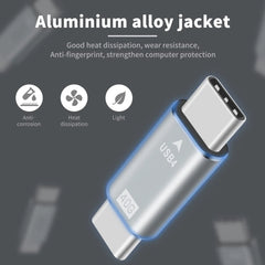 NNBILI 40Gpbs Type C Male to TypeC Male Full Featured Adapter For Transmission and Charging for with Thunderbolt USB 4.0 3.1 2.0