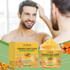 Exfoliating Body Scrub Turmeric Knee Elbow Cuticle Softener Moisturizing Tender Body Cleaning Exfoliator Dead Skin Remover Scrub