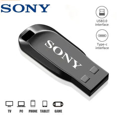 محرك أقراص USB 3.0 USB 2 تيرابايت من سوني، محرك أقراص SSD معدني عالي السرعة بسعة 1 تيرابايت و512 جيجابايت، محرك أقراص فلاش USB محمول من نوع U، ذاكرة فلاشية