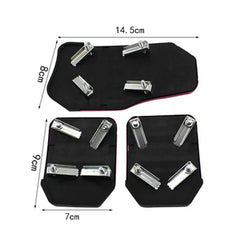 Aluminum Car Pedal Cover Set  Automatic Transmission & Gas Foot Covers in Red Silvery, Blue - Stylish Auto Interior Accessories