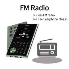 Credit Card Size Mini Phone Unlocked Dual SIM Ultra Thin 2.0" Display Pocket Cellphone Voice Changer Speed Dial Flashlight