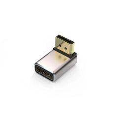 Gold-Plated Vertical Bend Adapter DP1.4 8K60Hz Monitor Computer Graphics Card DP Interface Extension Aluminum Alloy Shell