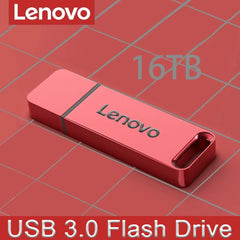 محركات أقراص فلاش USB من لينوفو بسعة 16 تيرابايت، محرك أقراص USB 3.0 معدني، محرك أقراص USB 8 تيرابايت OTG عالي السرعة، ذاكرة USB محمولة بسعة 4 تيرابايت و2 تيرابايت لأجهزة الكمبيوتر المحمولة
