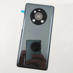 غطاء الباب الخلفي الزجاجي لهاتف Huawei Mate 40 Pro غطاء البطارية لوحة الإسكان الخلفية مع ملصق عدسة الكاميرا والغراء اللاصق