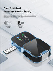هاتف SERVO i19 صغير الحجم يعمل باللمس مع خاصية الاستعداد وبطاقة SIM مزدوجة ومشغل MP4 وخاصية Magic Voice 2G وشاشة صغيرة دوارة