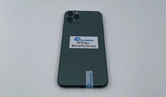 هاتف iPhone 11 pro Max الأصلي بشاشة 6.5 بوصة وذاكرة داخلية 64 جيجابايت وذاكرة وصول عشوائي 256 جيجابايت ومعالج A13 Bionic ونظام تشغيل IOS وشبكة 4G LTE مستعمل ومزود بخاصية التعرف على الوجه وهاتف ذكي من Apple