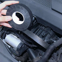 15M Heat-resistant Adhesive Cloth Fabric Tape For Car Auto Cable Harness Wiring Loom Protection Mute To Eliminate Abnormal Noise