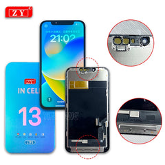 100% A ZY Incell لـ iPhone X XS Max 11 12 Pro Max 12Mini 13 Mini 14Plus مجموعة محول رقمي لشاشة اللمس LCD بديلة