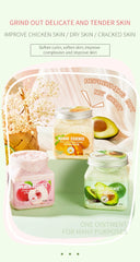 300g Big Fruit Body Scrub Suitable for Exfoliating, Bathing, Sea Salt, Tender and Smooth Skin, Mud Rubbing Treasure
