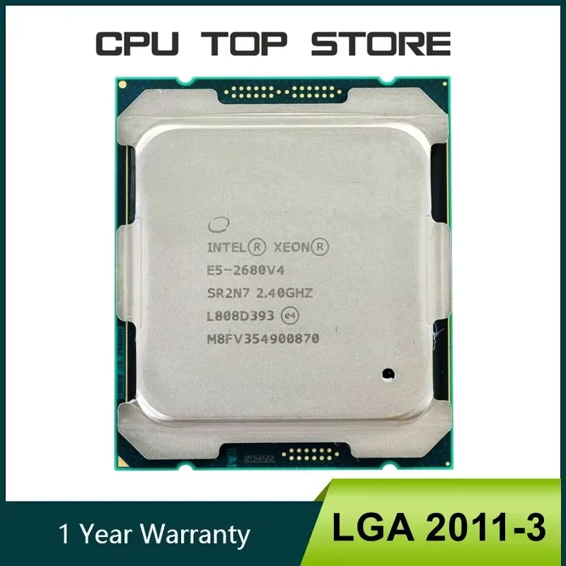 معالج Intel Xeon E5 2680 V4 بسرعة 2.4 جيجاهرتز و14 نواة و120 واط ووحدة معالجة مركزية LGA 2011-3 2680V4