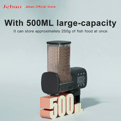 وحدة تغذية أسماك Jebao Jecod الجديدة لحوض السمك مزودة بمغذي ذكي أوتوماتيكي وتوقيت رقمي وواي فاي وجهاز تحكم عن بعد لاسلكي لتغذية الأسماك