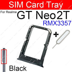 حامل بطاقة SIM لهاتف Realme GT Neo Neo Flash GT Neo2 2T GT Master Explorer 5G Nano محول بطاقة SIM أجزاء حامل البطاقة