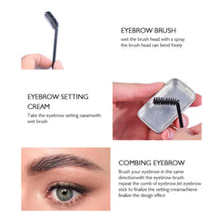 Colorless transparent eyebrow cream styling soap for refreshing and long-lasting natural eyebrow styling with eyebrow brush