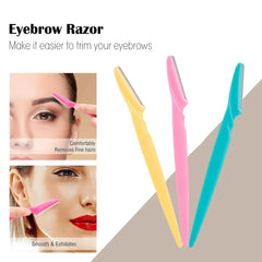 30/12/10 Pcs Random Color Set Multipurpose Eyebrow Razor Tools And Facial Razor With Precision Cover,Safety