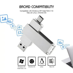Xiaomi USB 3.2 16TB USB Flash Drive Memory Type-c 2-In-1 8TB 16TB OTG Pendrive 2TB High Speed Flash Disk 2TB For Computer