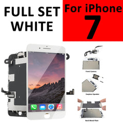 Full Set Screen For iPhone 7 7G LCD Display Replacement Touch Digitizer Complete Assembly+Camera+Ear Speaker A1660 A1778 A1779