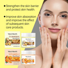 Facial Scrub - Gently Clean Face, Exfoliate, Moisturize, Soften Skin, Brighten Complexion, Improve Skin Texture, 100g