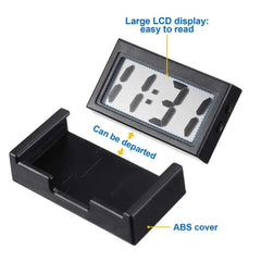 Mini Digital Clock Large Screen Car Dashboard Electronic Clock Self-adhesive Mini Clock Car Clock For Truck Dashboard
