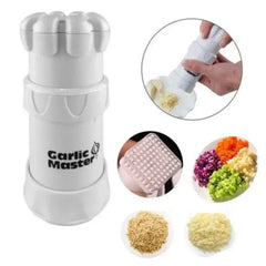 أداة مطبخ متعددة الوظائف من Garlic Master، عجلة تقطيع الثوم، أسطوانة مفرمة الثوم، مطحنة الثوم اليدوية من Kitchen Aid