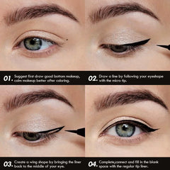 5PCS/Set 0.1mm Liquid Eyeliner Eyebrow Pencil - Anti-sweat, Lightweight, Quick-drying, Suitable for All Skin Types