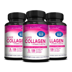 Collagen Supplement Rich in Vitamin C and Biotin - Supports nails and hair, smooth skin, joint and bone health