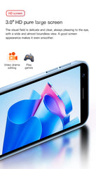 هاتف SOYES XS16 Mini 4G LTE صغير الحجم، ذاكرة وصول عشوائي 3 جيجابايت، سعة تخزين 64 جيجابايت، نظام تشغيل Android10.0، شاشة 3 بوصات، كاميرا 5 ميجابكسل، شريحتي اتصال، متجر Play، واتساب