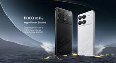 هاتف POCO F6 Pro Snapdragon 8 Gen 2 النسخة العالمية، شاشة AMOLED Flow مقاس 6.67 بوصة بدقة WQHD+ ومعدل تحديث 120 هرتز، وبطارية 5000 مللي أمبير في الساعة، وشحن فائق السرعة 120 واط