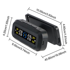 Tire Pressure Monitoring System Temperature Warning New C External Battery Version Sensors Solar TPMS Car Tyre Pressure Monitor