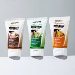 Face Body Scrub Exfoliating Aloe Vera Coconut Turmeric Oil Control Exfoliating deep cleaning moisturizing Skincare