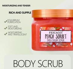 Hot Selling Tree Hot Blue Lagoon Shea Sugar Body Scrub Moisturizing Brightening Exfoliating HydratingMud For Face Body Use