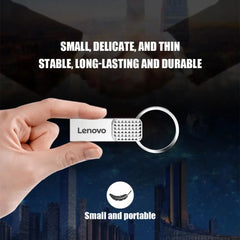 محرك أقراص USB فلاش 3.0 أصلي من لينوفو بسعة 2 تيرابايت وذاكرة تخزين عالية السرعة بسعة 1 تيرابايت و512 جيجابايت للكمبيوتر الشخصي