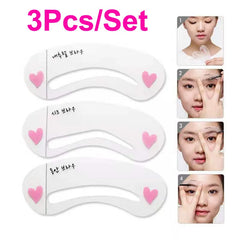8 In 1 Reusable Eyebrow Stencil Beauty Makeup Brow Stamp Template Eyebrows Shape Set Eye Brow Makeup Tools