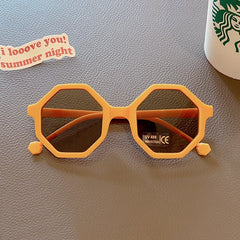 2023 Children Cute Striped Polygon UV400 Sunglasses Baby Girls Outdoor Sun Protection Sunglasses Kids Eye Protection Sun Glasses