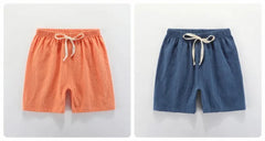 2 4 6 8 10 Years Boys Shorts Kids Sport Pant Baby Summer Clothes Children Linen Soft Cotton Shorts Newborn Toddler Casual Shorts