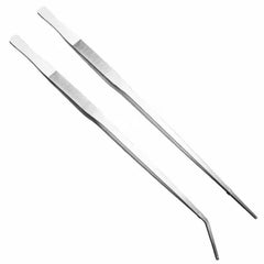 27/38/48cm Aquarium Plant Tweezers Multifuctional Stainless Steel Elbow Tweezers Fish Tank Aquascape Tools Aquarium Feeding Tong