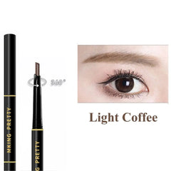 Double Head Eyebrow Pencil With Brush 360 Degree Rotation Automatic Eyebrow Pen Waterproof Eyebrow Gel Women