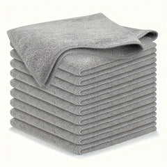 5/10/20pcs Kitchen Towel, Ultra-fine Fiber Light Gray Cleaning Cloth Set, Absorbent, Soft And Stain-removing Cloth - Mumzar