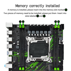 لوحة أم MACHINIST X99 X99 PR9 تدعم LGA 2011-3 Intel Xeon E5 V3 &amp; V4 CPU DDR4 RAM SATA/NVME M.2 Slot