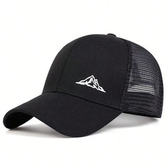 Unisex Mountain Range Embroidery Baseball Net Caps Spring Summer Outdoor Adjustable Casual Hats Dad Hat Sunscreen Hat